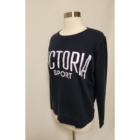 Victoria Secret Sport Womens Sweatshirt Size Meduim Dark Blue - Picture 4 of 5
